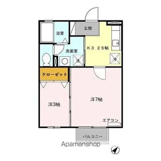 セジュール赤羽根【2階】の間取り