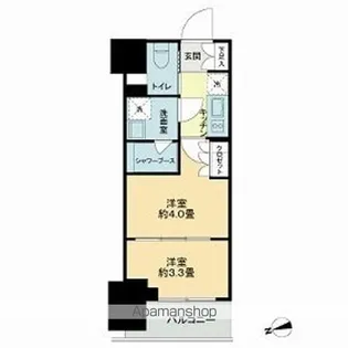 ザ・ライオンズフォーシア鶴見【7階】の間取り