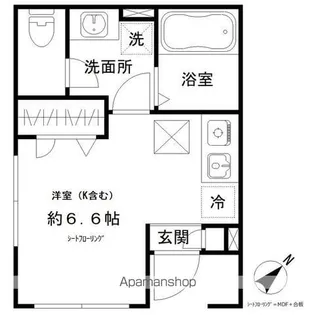 クレール上目黒【1階】の間取り
