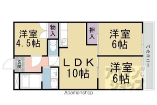 エクセレント林【303号室】の間取り