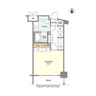 オーキッドレジデンス神楽坂【4階】の間取り