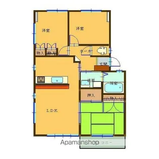 FEEL WOOD K【202号室】の間取り