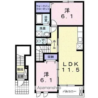 コリエンテ【2階】の間取り