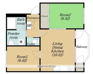 ミラクルステアーズ【206号室】の間取り