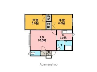 ルミエール稲穂A棟【2階】の間取り