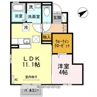 シルクツリー【1階】の間取り