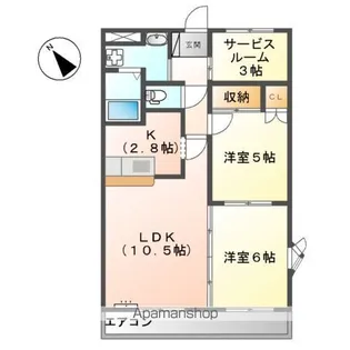 ルミエール泉【2階】の間取り