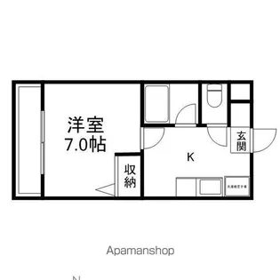 シャルム小野塚【2階】の間取り