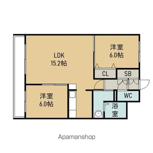 メゾン・ド・ロペ【802号室】の間取り