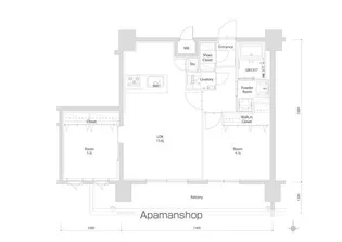 エンクレスト博多PARKSIDE【13階】の間取り