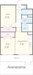 アトリオ石神井公園【1階】の間取り