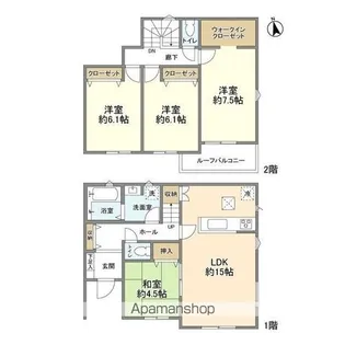 東京都八王子市川口町【一戸建】の間取り