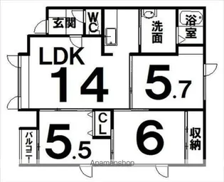 ルミエール412【2階】の間取り