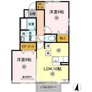 ラフィーネ・キコ【1階】の間取り