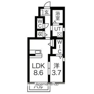 フォレストヒル国見【1階】の間取り