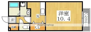フラット桃ヶ池【101号室号室】の間取り