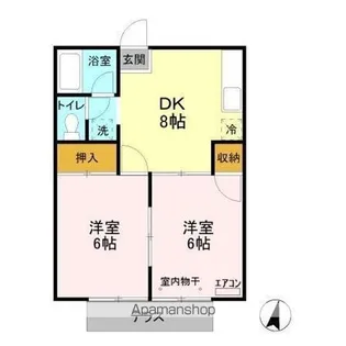 サマックス プラトー【1階】の間取り