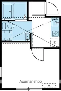 アザーレ鶴川【1階】の間取り