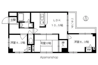 De’Lead四条大宮【3階】の間取り
