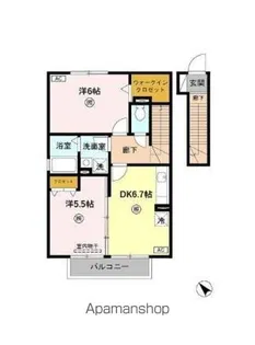 エーリ・プレジオ【2階】の間取り