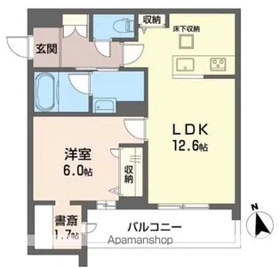 サクラ中野上高田【101号室】の間取り