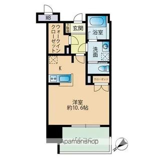 RJRプレシア大橋駅前【6階】の間取り
