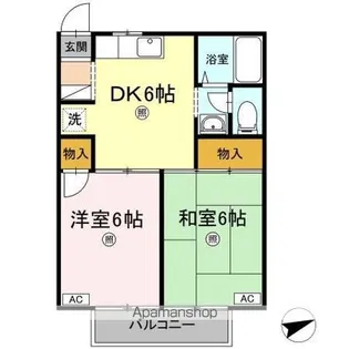 ヴァンベール渭東【1階】の間取り