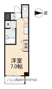 ディアコート栗林【8階】の間取り