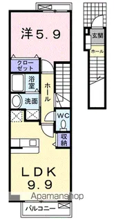 アニメート・大町【2階】の間取り