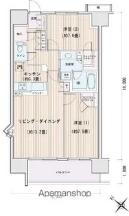 エスティメゾン豊洲レジデンスA【5階】の間取り