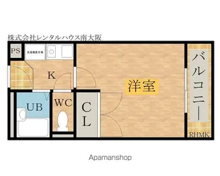 ブランシェ小松里【302号室】の間取り