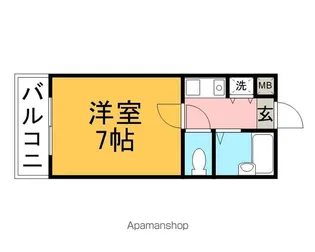ストリームライン南庄【402号室】の間取り