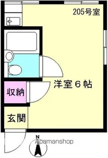 コーポ富士【2階】の間取り