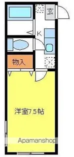 アーバンエステート【1階】の間取り