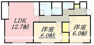 ハイツあかり【2階】の間取り