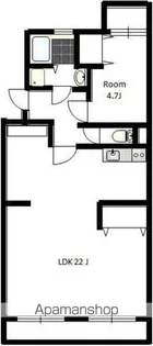 カーサライトワンA【3階】の間取り