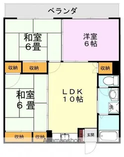 メイゾンワコー【2階】の間取り
