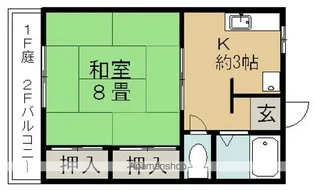河原ハイツ【2階】の間取り