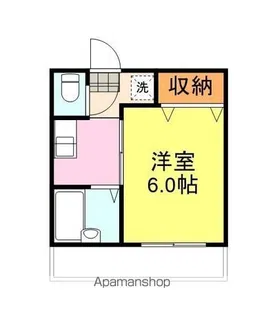 一の宮ハイツ【206号室】の間取り