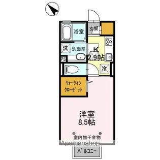 ミーティス A【1階】の間取り
