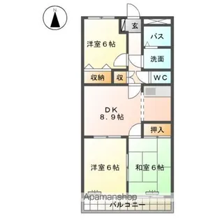 メルヴェーユ【2階】の間取り