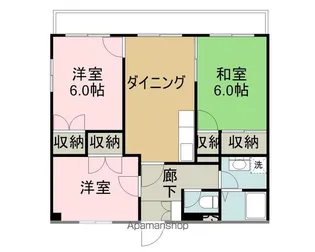 アーバンコート西条【304号室】の間取り
