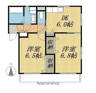 チェリーレイク【1階】の間取り