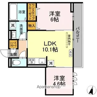 パルボヌール【3階】の間取り