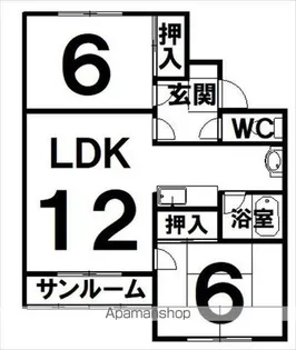 コーポ182A【103号室】の間取り
