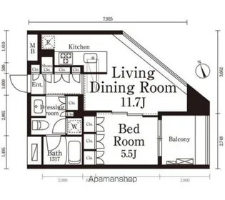 パークキューブ春日安藤坂【3階】の間取り