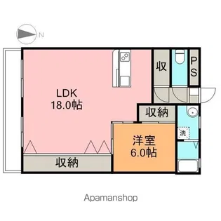 えだのマンション【4階】の間取り