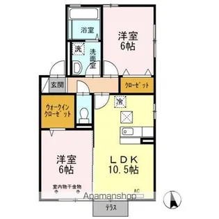 ルミエールR【1階】の間取り