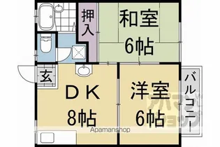ラトゥール岩倉南【201号室】の間取り