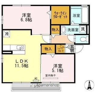 アムルーズ A【2階】の間取り